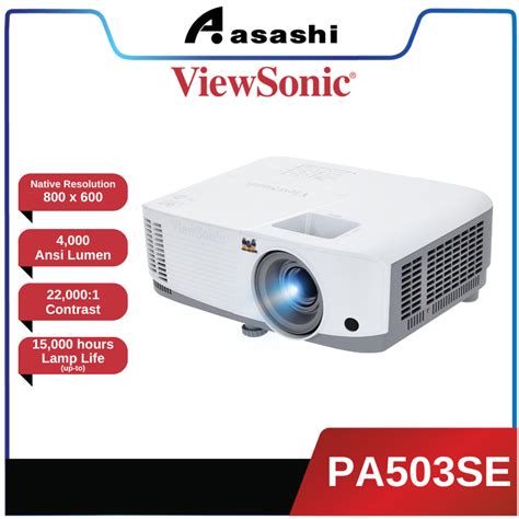 ViewSonic PA503SE 4000 Ansi Lumens SVGA Projector Shopee Malaysia