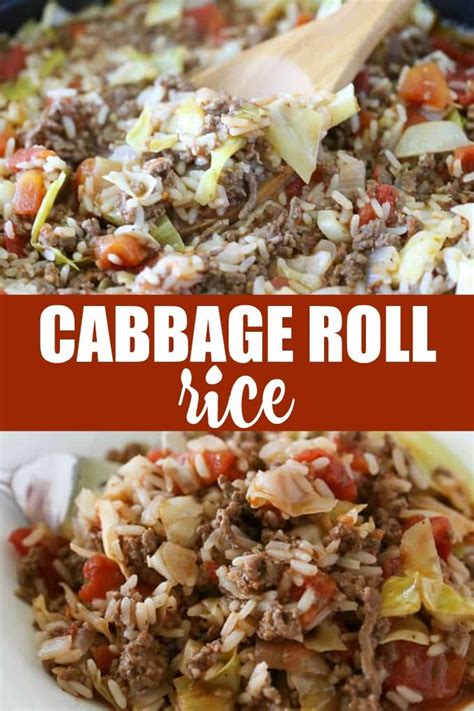 Cabbage Roll Rice Want The Taste Of Cabbage Rolls Without The Extra