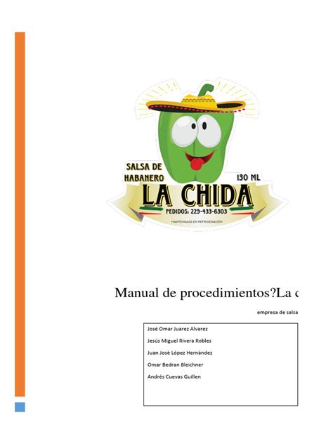 Manual De Procedimientos Gerardo Final Pdf Calidad Comercial Producto Negocio