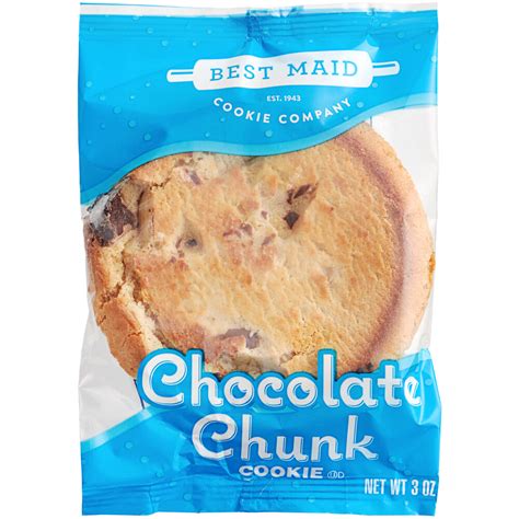 Best Maid Individually Wrapped Chocolate Chunk Cookie 3 Oz 48 Case