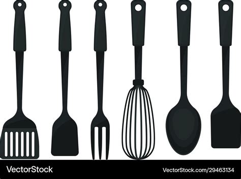 Cooking utensils and tools for food preparation Vector Image