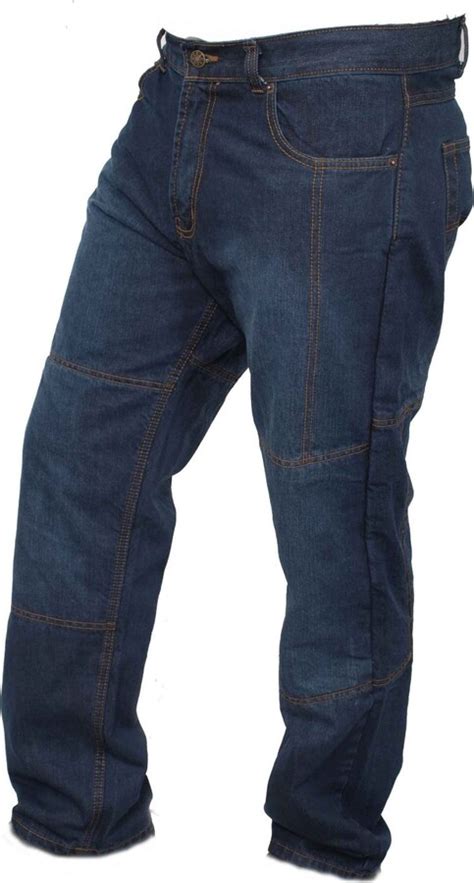 Newfacelook Men S Blue Denim Protective Motorcycle Motorbike Biker