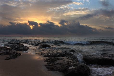 Foto Raf Plaj Peyzaj Deniz Sahil Do A Kum Kaya Okyanus Ufuk