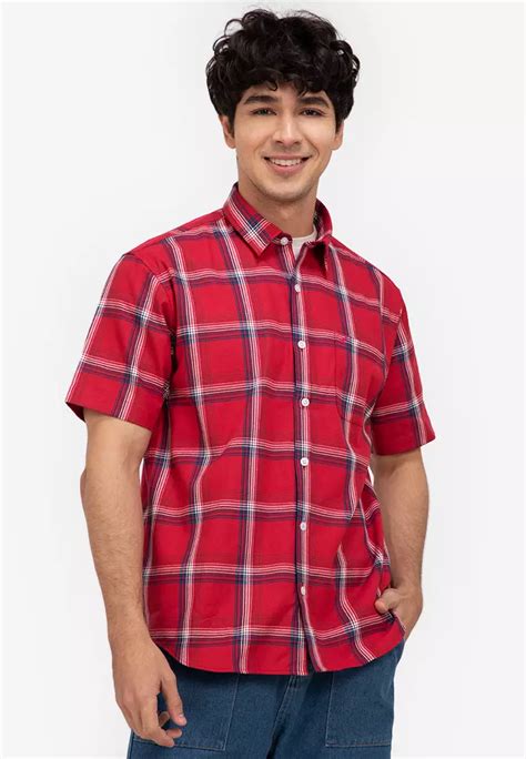 Buy Daniel Hechter Basic Short Sleeves Plaid Shirt 2024 Online ZALORA