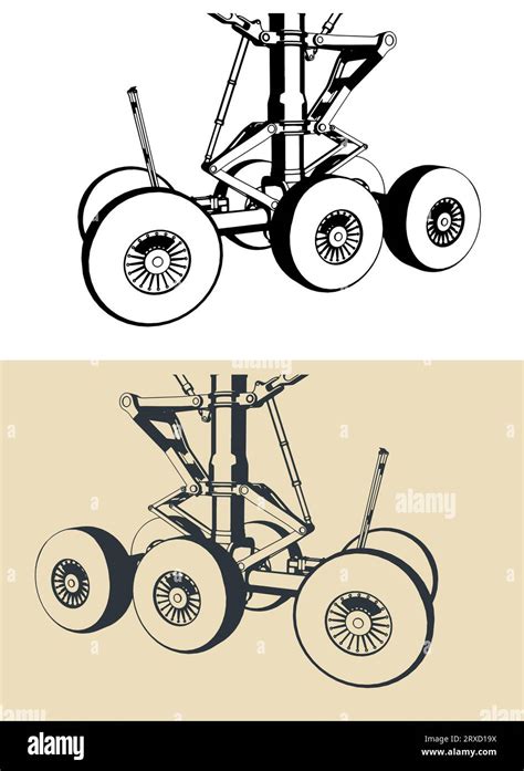 Landing Gear Close Up Stock Vector Images Alamy