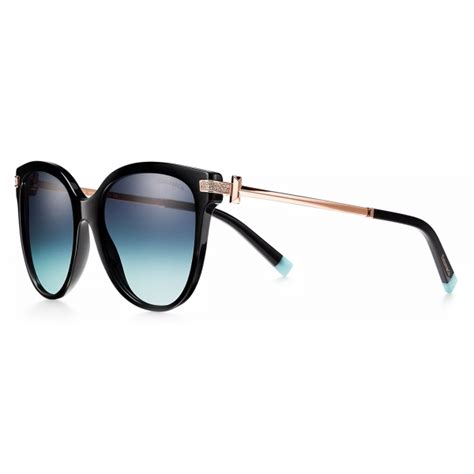 Tiffany & Co. - Pillow Sunglasses - Black Gradient Tiffany Blue ...