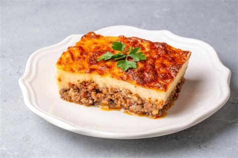 Premium Photo | Moussaka - a traditional greek dish