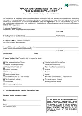 Fillable Online Richmond Gov Application For The Registration Of A Food