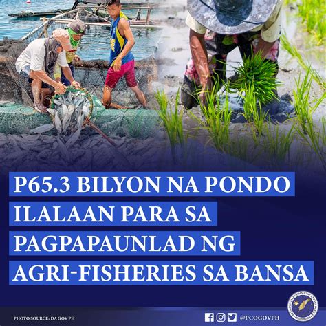 P65 3 BILYON NA PONDO ILALAAN PARA SA PAGPAPAUNLAD NG AGRI FISHERIES SA