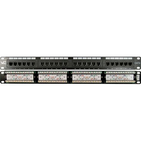 24 Port CAT6 patch panel solid construction