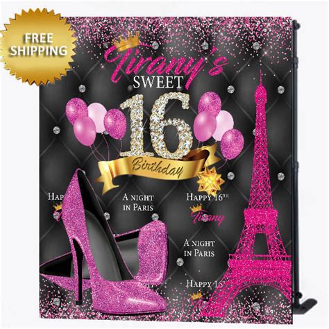 A Night In Paris Themed Invitation