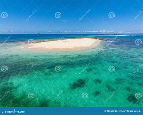 Aerial View Of Naked Island Beach Sandbar Stock Photo Image Of Surface Beach