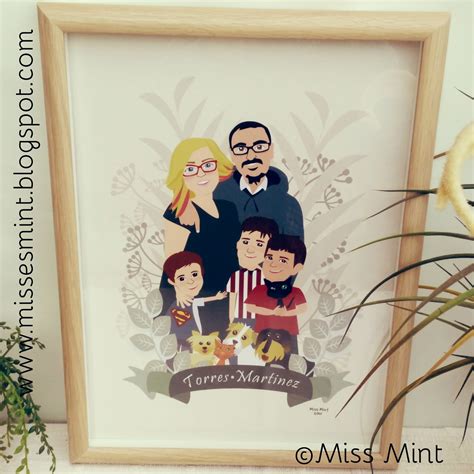 Regalos Personalizados Retratos Familia Ilustraciones