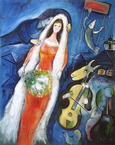 La Mariée 1912 By Marc Chagall