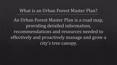 Deconstructing Urban Forest Master Plans Ppt