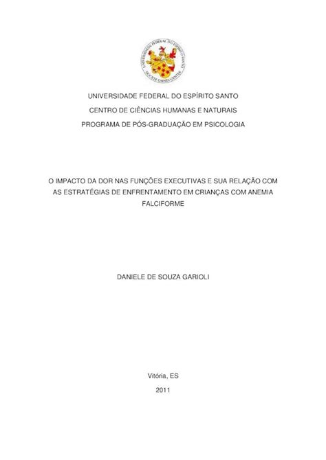 PDF 343o Daniele De Souza Garioli 2011 Repositorio Ufes Br Jspui