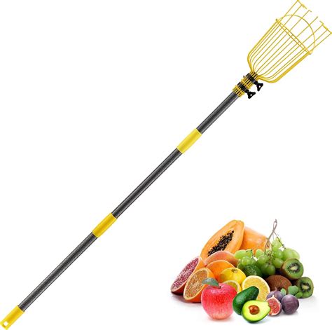 10ft Fruit Picker Adjustable Fruits Picker Tool With Lightweight Pole