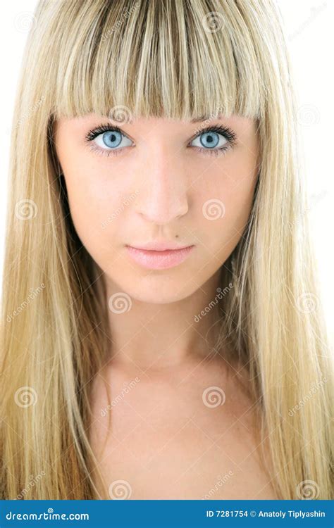 Closeup Face Of Woman With Golden Greasepaint On Skin And Hair Moving