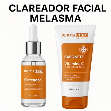 Melhor Clareador De Melasma - Kit Clareador de Melasma e Manchas Sabonete Vitamina C Para Todos os ...