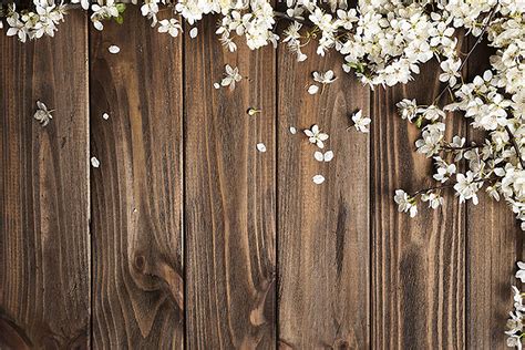 B S U T P Wood And Flowers Background Cho Thi T K P M T V