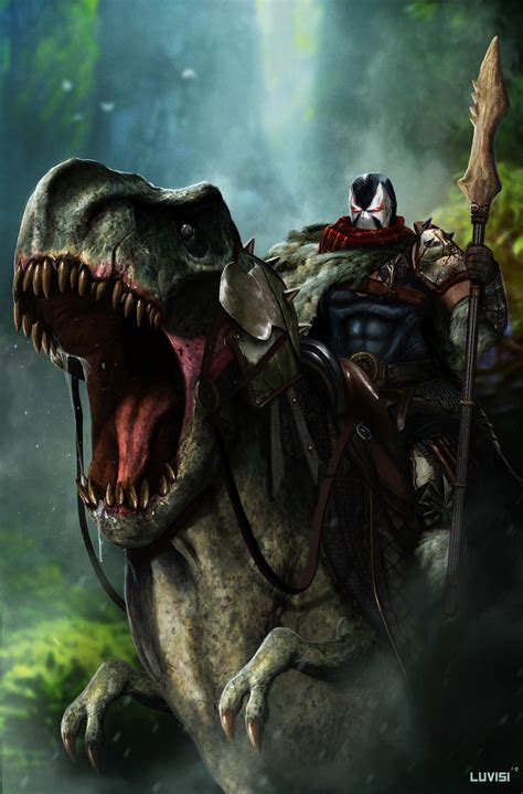 Dc Comics Riding A T Rex By Danluvisiart On Deviantart