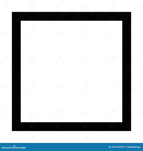 Square Shape Icon Vector Symbol For Creative Graphic Design Element In