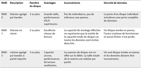 Pr Sentation Et Gestion Du Disque Dur Raid