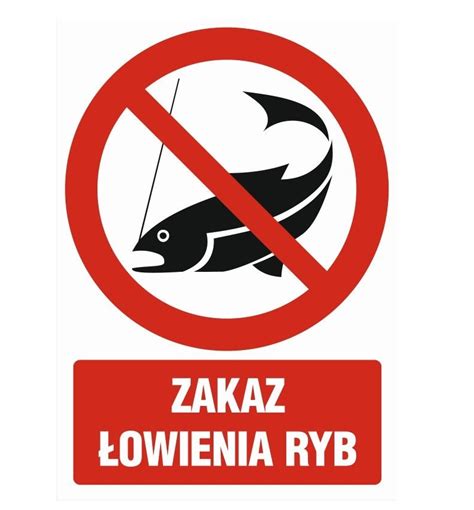 ZNAK 33 X 46 PŁYTA ZAKAZ POŁOWU RYB 656 BI bhperfect