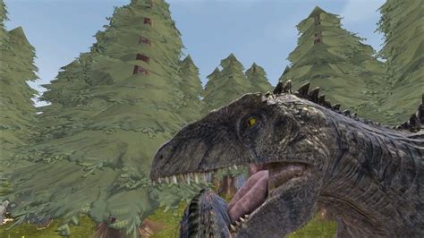 Giga After Chomping Indoraptor In His Mouth With A Little Bite Force