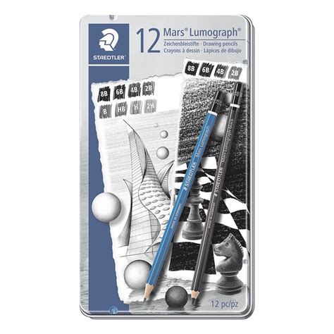 Zeichenbleistift Set Staedtler Mars Lumograph G S St Ck