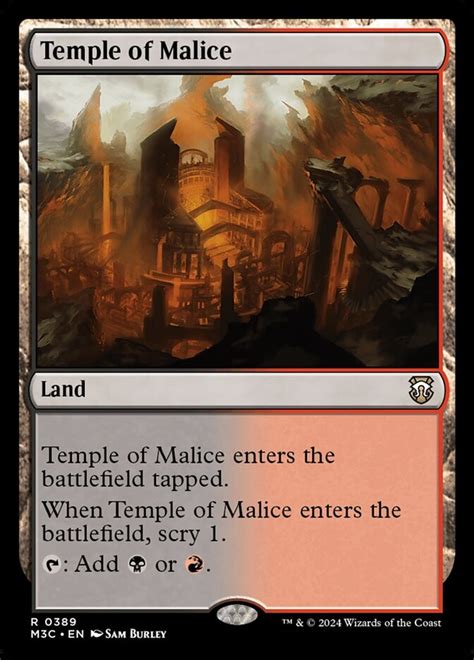 Temple Of Malice Land Modern Horizons 3 Commander MTG Assist