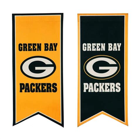 Evergreen 12 5 In X 28 In Green Bay Packers Garden Banner Flag 14lb3811xl The Home Depot