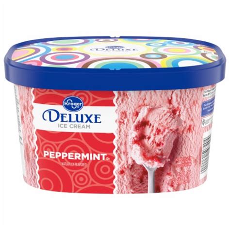 Kroger Deluxe Peppermint Ice Cream Tub Oz Qfc