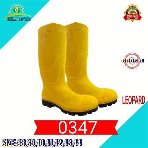 Jual Sepatu Safety Leopard Sepatu Leopard Sepatu Boot Kuning