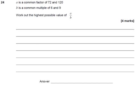 GCSE 9 1 Maths HCF LCM Past Paper Questions Pi Academy