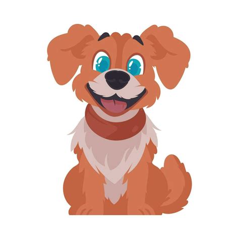 Funny red dog. Smiling dog. Cartoon style, vector illustration 27789416 ...