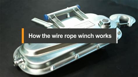 How The Wire Rope Winch Works Youtube