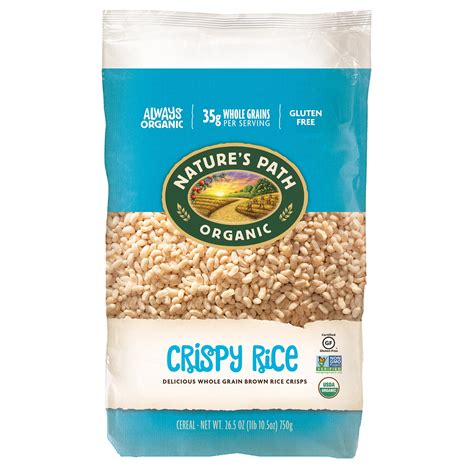 Nature S Path Organic Crispy Rice Breakfast Cereal Gluten Free 26 5 Oz Bag