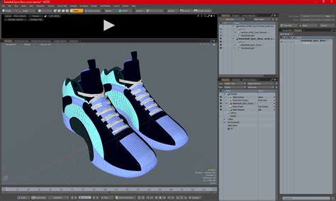 Basketball Sport Shoes 3d Model 49 3ds Blend C4d Fbx Max Ma