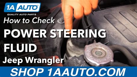 How To Check Power Steering Fluid 06 18 Jeep Wrangler Youtube