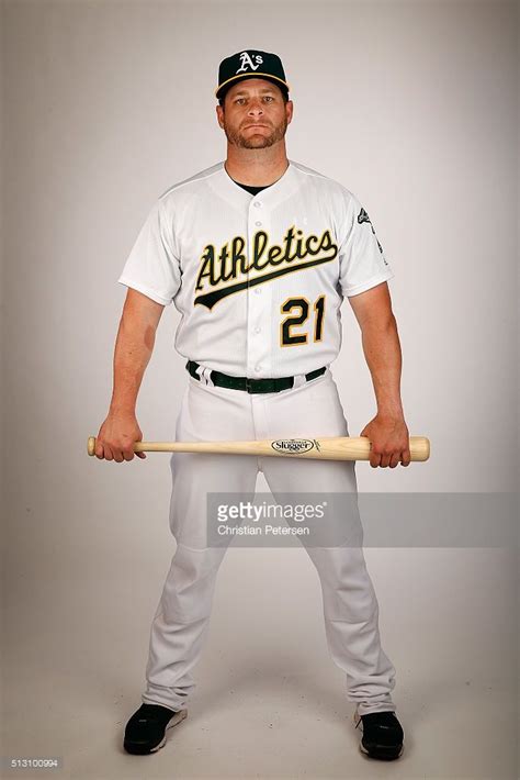 Stephen Vogt 21 Of The Oakland Athletics Poses For A Portrait During