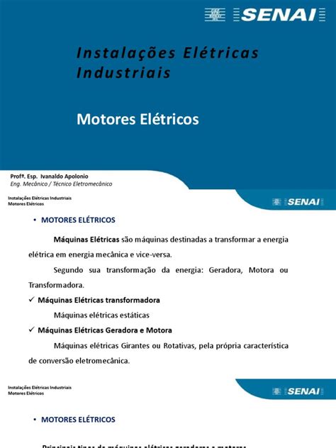 5 InstalaÇÕes ElÉtricas Industriais Motores Elétricos Pdf Motor Elétrico Motores