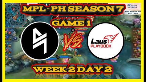 BLCK Vs LPE Game 1 BLACKLIST Vs LAUS PLAYBOOK ESPORTS MPL PH S7