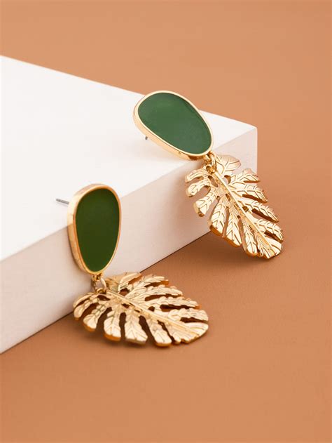 Leaf Drop Earrings