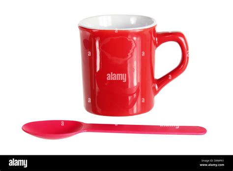 Mug And Spoon Stock Photo Alamy