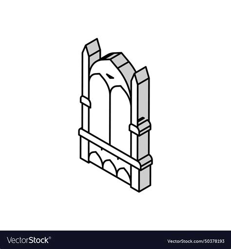 Throne king isometric icon Royalty Free Vector Image