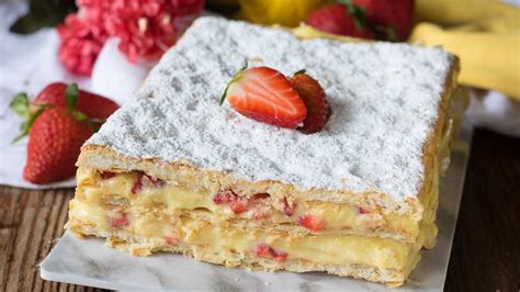 Millefeuille Aux Fraises Et La Cr Me P Tissi Re Au Citron Ma Patisserie