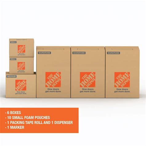 The Home Depot 6 Box Closet Moving Box Kit Hdc1 The Home Depot