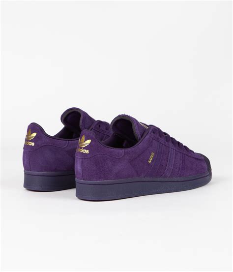 Adidas X Kader Superstar Adv Shoes Dark Purple Dark Purple Gold