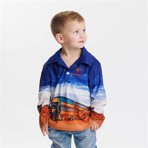 Kids Ariat Kids Fishing Shirt Roadtrain